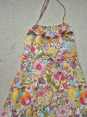 Liberty of London for Target Floral Mini Dress in White, Pink, Yellow, Blue